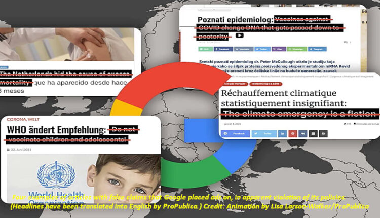 How Google’s Ad Business Funds Disinformation Around the World